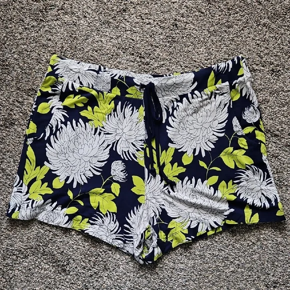 CAbi Blue and Green High Waist Shorts for Summer - Picture 1 of 6